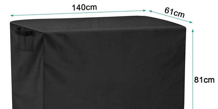 Waterproof Outdoor Prep Movable Dining Cart Pizza Oven Patio Grill Table Cover 104*61*81Cm Smile Home 140*61*81Cm