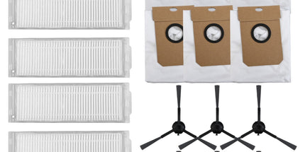 Cecotec Conga 13090 Spin Revol Home Vacuum Filter Dust Bag Side Brush Replacement Kit With 6 Filters 6 Bags 6 Brushes For Efficient Cleaning