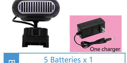 Portable Lithium Battery Fan with 3-in-1 Heating and Defogging,Large-Capacity Battery for Home,Car,or Outdoors,Safe Overheat Protection with Multiple Settings,Provides Instant Warmth Anywhere Section A5 (UK regulations)