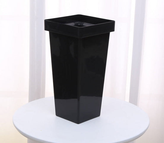 Black Plastic Flower Vase