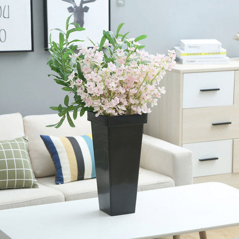 Black Plastic Flower Vase