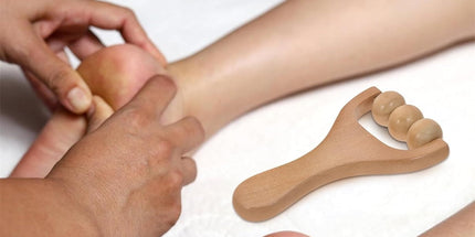 Wooden Massage Roller,4 Pcs Portable Hand Roller Massagers,Wood Therapy Massages Roller Stick,Muscle Back Neck Shoulder Legs Massages Rollers for Gym Studio Office Home