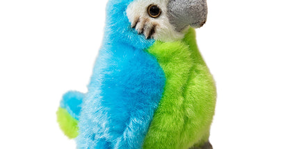 Shoulder Plush, Magnetic Plushs Toy Riding Stuffed Animals Toy, Cute Stuffed Doll with Magnet, Shoulder Parrot Plush Toy Home Decoration for Birthday Party Holiday Christmas Gift L