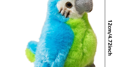 Shoulder Plush, Magnetic Plushs Toy Riding Stuffed Animals Toy, Cute Stuffed Doll with Magnet, Shoulder Parrot Plush Toy Home Decoration for Birthday Party Holiday Christmas Gift L