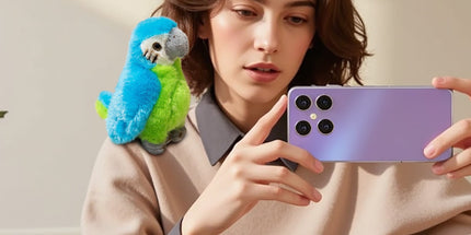 Shoulder Plush, Magnetic Plushs Toy Riding Stuffed Animals Toy, Cute Stuffed Doll with Magnet, Shoulder Parrot Plush Toy Home Decoration for Birthday Party Holiday Christmas Gift L