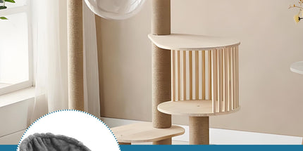 Large Cat Tree Hammock Bed Attachment Deep Basket Replacement Part Accessory