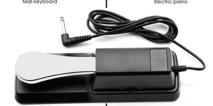 Holiday Toy List Tarmeek Piano Sustain Pedal Keyboard Pedals Synthesizer Pedals Suitable For Pianos, Electronic Organs, MIDI Keyboards, Synthesizers And Other Equipment Christmas Gifts One Size Black