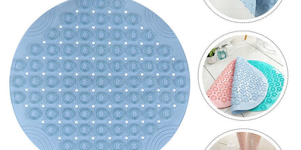 PVC Foot Cleaner Mat with Acupoint Massage for Home Use, Non- Bath Shower Floor Mat, 1 Pc