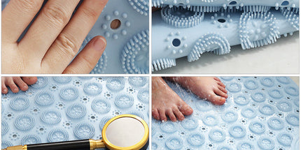 PVC Foot Cleaner Mat with Acupoint Massage for Home Use, Non- Bath Shower Floor Mat, 1 Pc