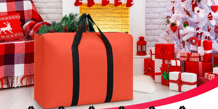 Up to 50% off ! Christmas Tree Storage Bag, Fits up to 5'-6' Slim Small Artificial Trees. Tall Disassembled Holiday Tree, Heavy Duty Storage Container. Dark blue