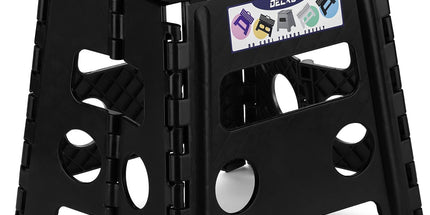 Black large thick anti slip folding stool for outdoor camping, portable folding stool for home use, multifunctional home leisure, and more