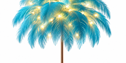 Ostrich Feather Table Lamp Pink, 80 Hand-Woven Natural Feathers, 3 Colour Temperature Touch Dimming, USB Rechargeable LED Bedside Lamp with Gold Metal Base Tyack eCommerce Solutions