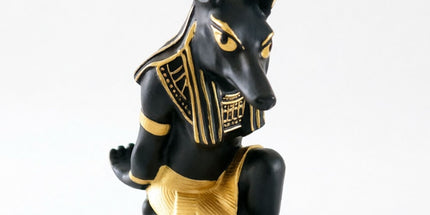 Ancient Egyptian Anubis Wine Rack - Creative Resin Craft Wine Bottle Holder, Home Bar Cabinet Decoration