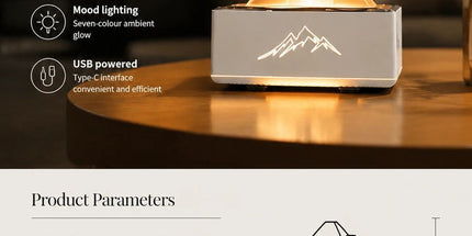 Home Aroma Diffuser Humidifier with Night Light, White, Christmas Gift