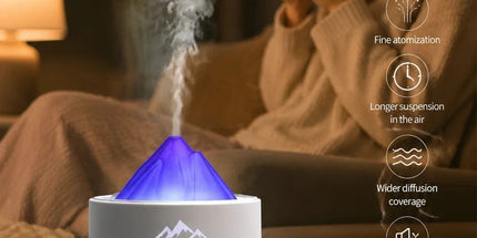 Home Aroma Diffuser Humidifier with Night Light, White, Christmas Gift