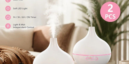 2 Pack Onion Diffuser Pure White + Remote, 24V AU Plug, Home Xmas Pair