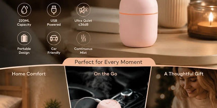 6 Pack Water Drop Humidifier Nordic Pink, Christmas Hamper Fillers