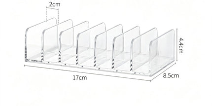 7 Grid Eyeshadow Storage Rack, Small Size Clear Acrylic Makeup Organiser