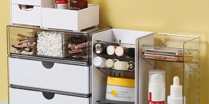 7 Grid Eyeshadow Storage Rack, Small Size Clear Acrylic Makeup Organiser