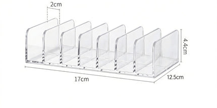 7 Grid Eyeshadow Storage Rack, Large Size Clear Acrylic Makeup Organiser