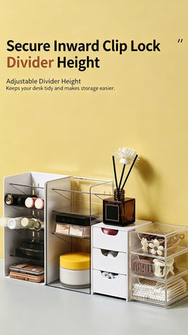 Under Cabinet Hanging Drawer Box, Large Size Clear Acrylic Cosmetic Organiser