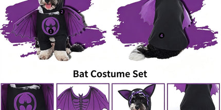Festive Dress Outfit For Cats and Dogs, Wearable Decor Fit for Halloween Christmas Holiday Party Scenes, Size XL