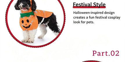 Holiday Theme Gathering Supplies For Pets, Festival Dress-up Ornament for Halloween Christmas Events, Size XL