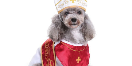L Size Dark Tux Pet Costume, Fancy Dress for Halloween & Christmas, Lightweight for 5-6.5 kg Dogs and Cats