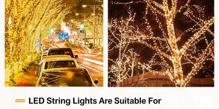 Dense Bead Cool‑White LED Fairy String Lights Plug‑in, Uniform Bright Illumination For Outdoor Celebration, Holiday Large‑Scene Decor Lamp, 100M 1000Leds Cool White Tyack eCommerce Solutions