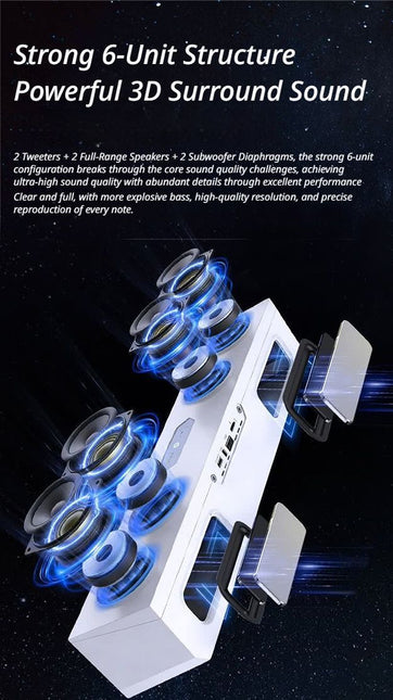 X9 Star Computer Speaker,White