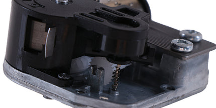 Mechanical DIY Music Box Sankyo Musical Movement + Screws + Black A3:Merry Christmas