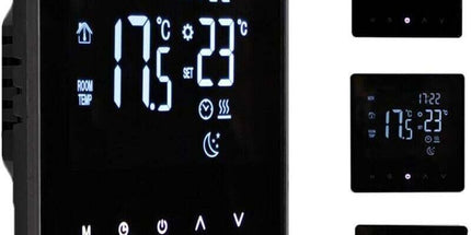 Smart Thermostat Temperature Controller for Electric Heating LCD Display Touch Screen Weekly Programmable Floor Heating Thermostats for Home Office