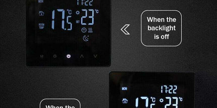 Smart Thermostat Temperature Controller for Electric Heating LCD Display Touch Screen Weekly Programmable Floor Heating Thermostats for Home Office