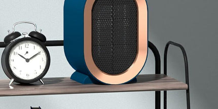 Bathroom Fan Heater Mini Space Heater Portable Ceramic Fan Heater Quiet Electric Mobile Electric Heaters for Home and Small Office 1200W, De