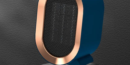 Bathroom Fan Heater Mini Space Heater Portable Ceramic Fan Heater Quiet Electric Mobile Electric Heaters for Home and Small Office 1200W, De