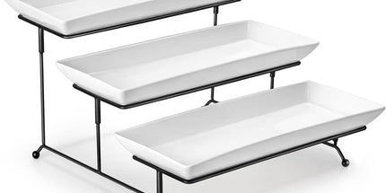 3 Tier Porcelain Serving Tray, 14 in Tyack eCommerce Solutions