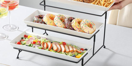 3 Tier Porcelain Serving Tray, 14 in Tyack eCommerce Solutions