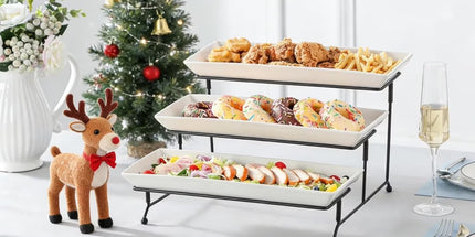 3 Tier Porcelain Serving Tray, 14 in Tyack eCommerce Solutions