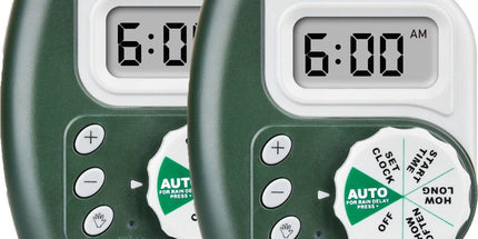 2 Pack Programmable Digital Garden Hose Water Timer with LCD Screen, 1 Outlet, Battery Powered, Built in Rain Delay, Water Resistant Tyack eCommerce Solutions