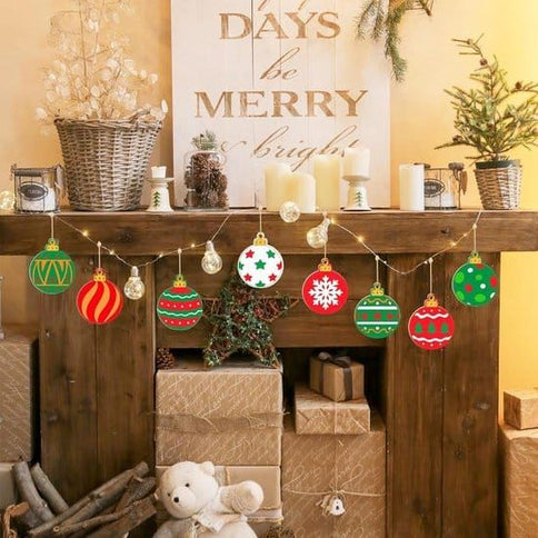 40pc DIY Wooden Christmas Ornaments