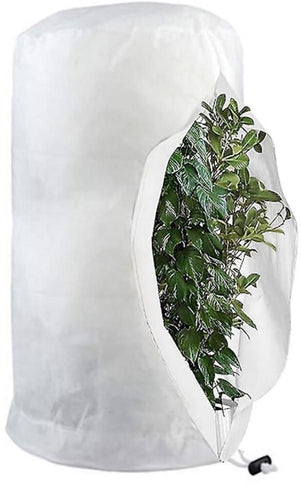 120×180cm White Reusable Plant Frost Protection Bag with Drawstring