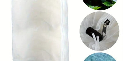 Reusable Plant Frost Protection Bag with Drawstring, Winter Garden Plant Cover, White, L‑Size 120x180cm