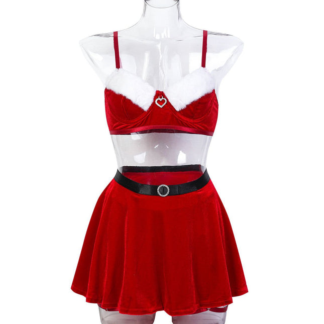 House Of Dasein Christmas Dress Up Holiday Four Piece Set - Xl