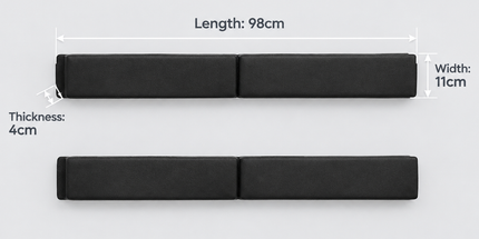Magnetic Car Door Anti-Collision Strip 2-Pack - Universal Magnetic Anti-Scratch Door Edge Protector - High Elastic Bumper Guard for Car Body Protection - 98x11x4cm - Black Tyack eCommerce Solutions
