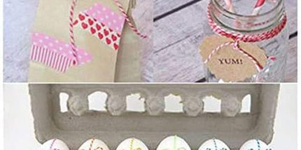 Pink and White Twine String, 328 Feet Christmas Bakers Twine String, 2MM Heavy Duty Packing String for DIY Crafts, Christmas Decoration, Gift Wrapping, Craft Wrapping