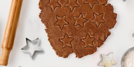6 Pieces Star Cookie Cutters Set - Stainless Steel Five-Pointed Shaped Cutter, Biscuit Molds, Fondant Cake Cheese Pastry Mold Bakeware Tools Christmas Gifts (Assorted Sizes)