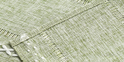 Sage Green Rustic Cotton Linen Table Runner, Seasonal Embroidered Hollow Kitchen Dining Table Decoration for Home Party Decor 13x72 Inch