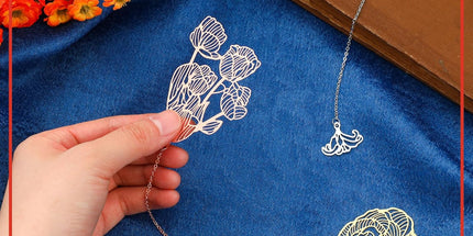 12 Pieces Metal Bookmarks for Women Metal Leaf Bookmark with Chain Christmas Gifts for Book Lovers Writers Readers