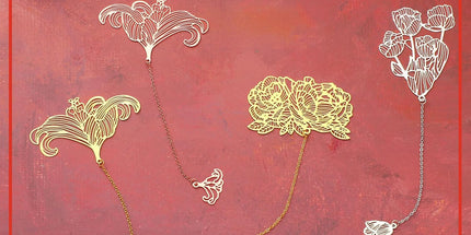 12 Pieces Metal Bookmarks for Women Metal Leaf Bookmark with Chain Christmas Gifts for Book Lovers Writers Readers