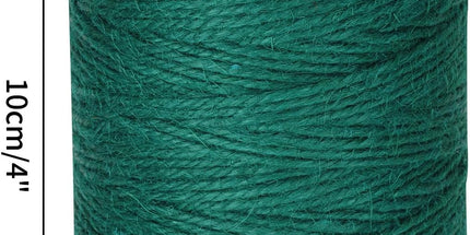 656Feet Green Twine String - 2MM Thick Natural Jute Twine String Heavy Duty Garden Twines Strings Hemp Rope for Climbing Plants Gardening Tomatoes Crafts Gift Wrapping Christmas Decorations